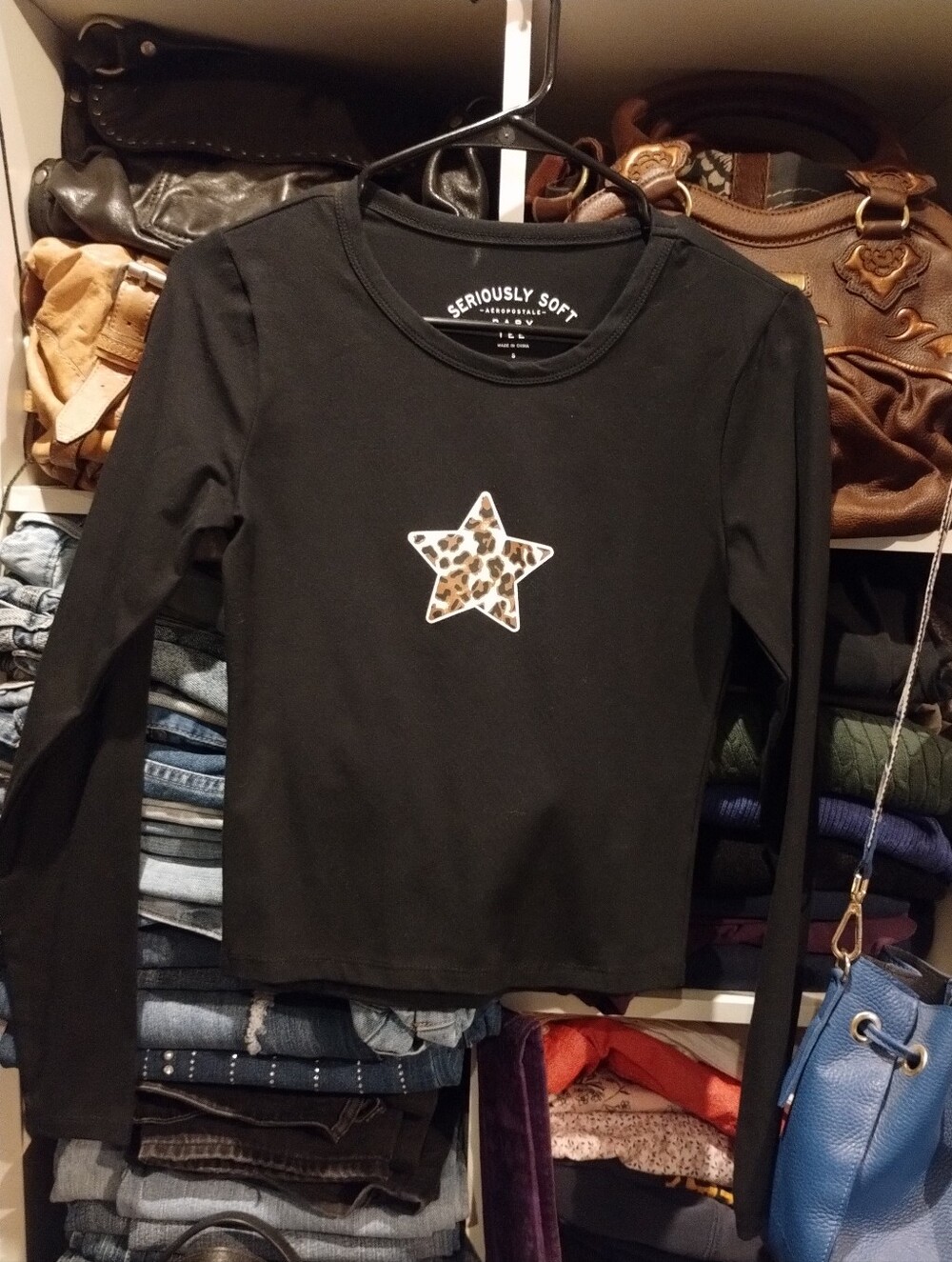 Aeropostale Long Sleeve Baby Tee Small Size